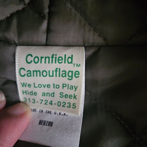 VTG Cornfield Camouflage Jacket Men’s SZ Medium USA Hunting Coat Gorpcore Bird - Picture 2 of 12